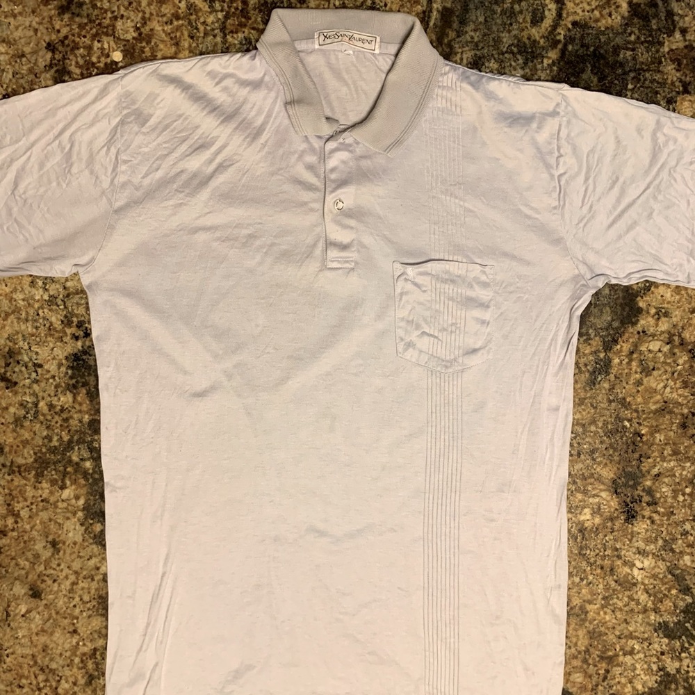 Yves Saint Laurent White Polo